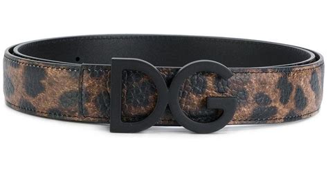 dolce and gabbana leopard belt